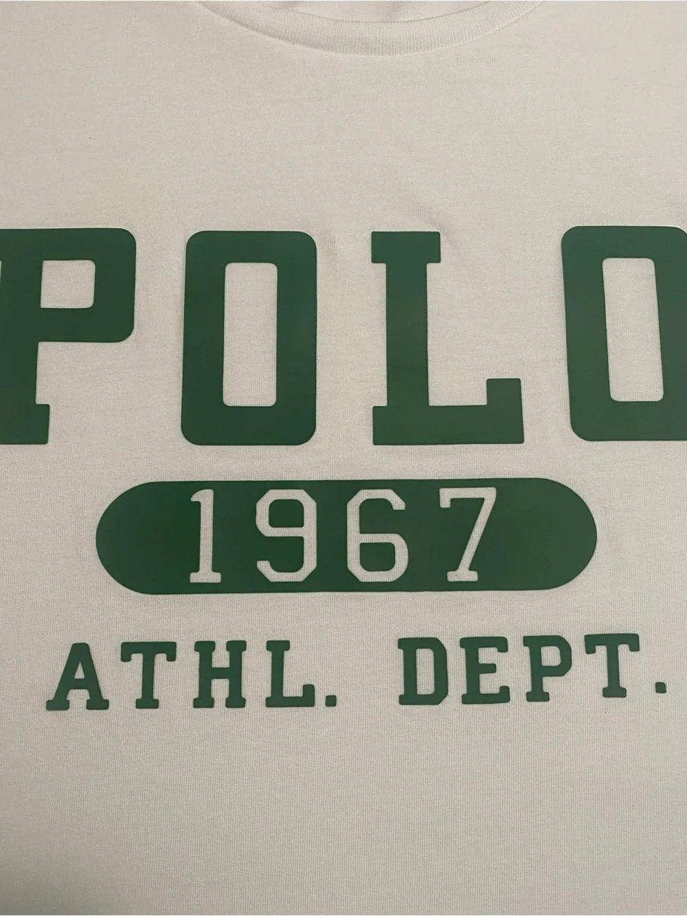 Polo Ralph Lauren Athletic Department Crew Neck Shirt Men XL SLIM Preppy Church